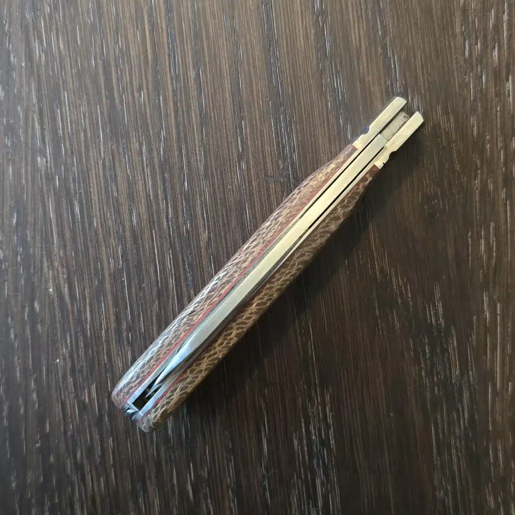 パナマ産　オプティマキンイロコガネ　25mm K'Roo Custom Swayback Lambsfoot Jack in Snake Wood and RWL 34