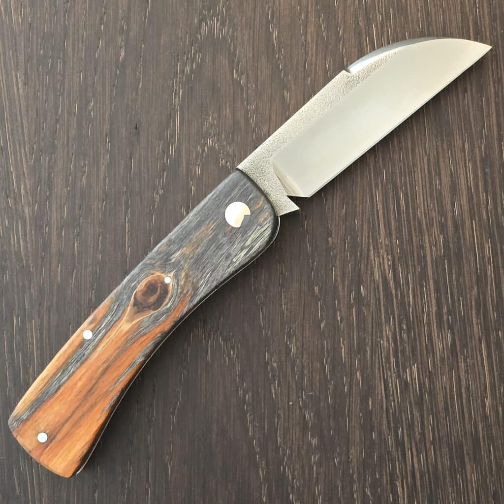 K'Roo Custom Chunky Frank in Dyed Karelian Burch Burl and N690 Created 10/2025 by W. O'Kelly – gallery image 3