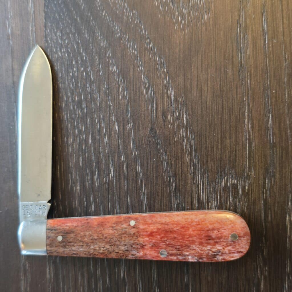 Great Eastern Cutlery #152118 With Custom Dyed Giraffe Bone Scales (gently used, no tube) – gallery image 3