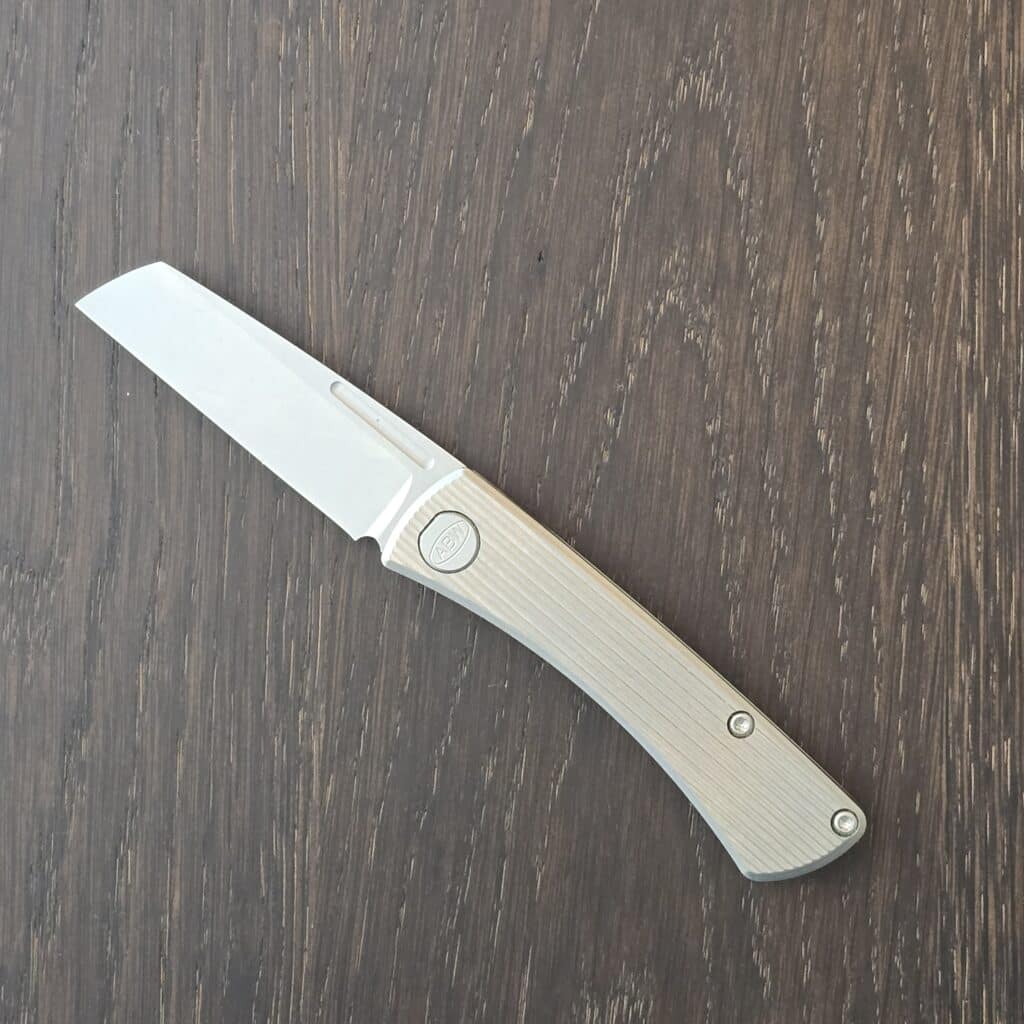 ABW American Blade Works in Aluminum and Magnacut, Slip Joint with Wharncliffe Blade (uesd) – gallery image 5