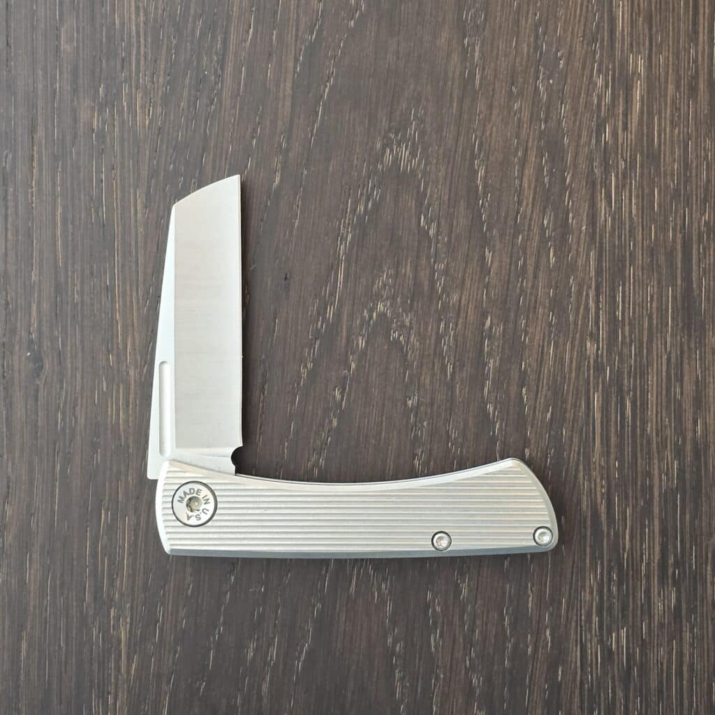 ABW American Blade Works in Aluminum and Magnacut, Slip Joint with Wharncliffe Blade (uesd) – gallery image 4