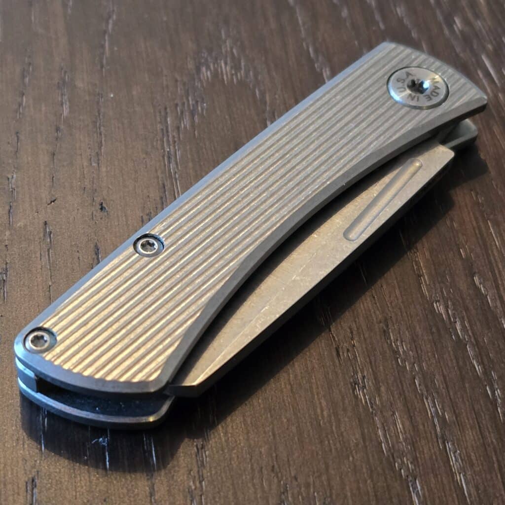 ABW American Blade Works in Aluminum and Magnacut, Slip Joint with Wharncliffe Blade (uesd) – gallery image 2