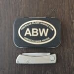 ABW American Blade Works in Aluminum and Magnacut, Slip Joint with Wharncliffe Blade (uesd) knife for sale