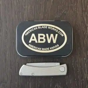 ABW American Blade Works in Aluminum and Magnacut, Slip Joint with Wharncliffe Blade (uesd) knife for sale