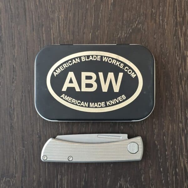 ABW American Blade Works in Aluminum and Magnacut, Slip Joint with Wharncliffe Blade (uesd) – gallery image 1