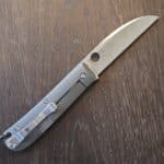Spyderco Sleash Wharncliffe in Aluminum and CTS-XHP Taichung Taiwan knife for sale