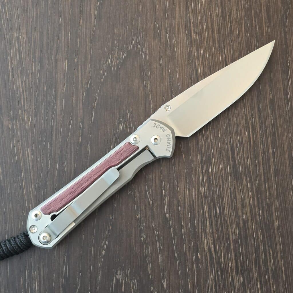 Chris Reeve Knives Small Sebenza 31 Annual 2024 Drop Point/ Purple Heart CPM MagnaCut 6A 4V Titanium S31-1742 – gallery image 2
