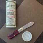 Great Eastern Cutlery #252117 Blood Red Sawcut Bone knife for sale