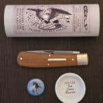 Great Eastern Cutlery #745125 Tan Linen Micarta knife for sale