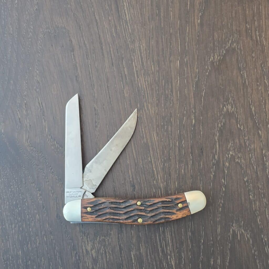 Great Eastern Cutlery #888225 Jigged Brazilian Cherry USED – gallery image 2