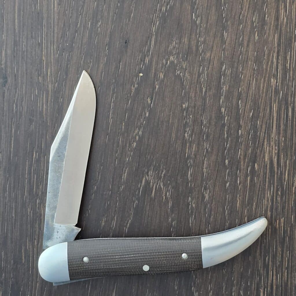 Northwoods Coolidge Jack in OD Green Canvas Micarta by Great Eastern Cutlery – gallery image 2