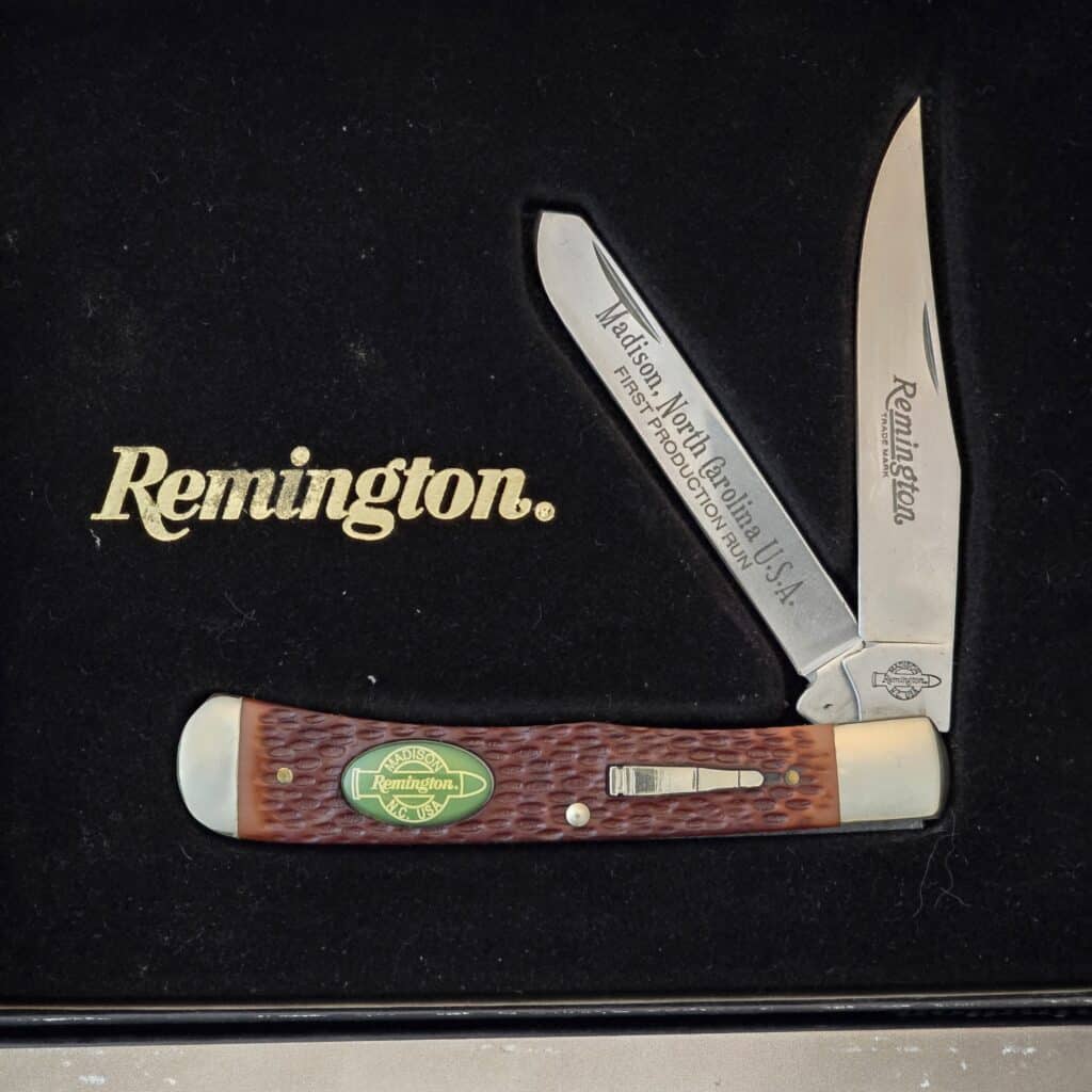 Vintage Remington Madison North Carolina USA First Production Run Trapper knife for sale