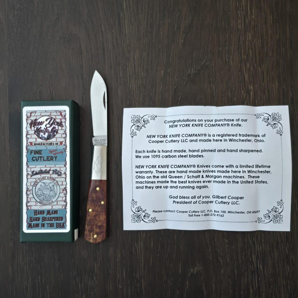 Cooper Cutlery New York Knife Co. Barlow Appaloosa Bone Sawcut (M 1506 AB SC) – gallery image 4