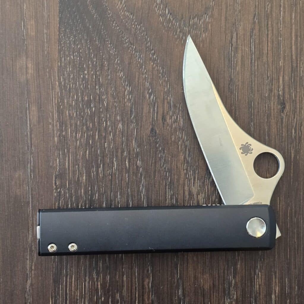 Spyderco C272ALBKP Essenza Italy N690Co Aluminum Linerlock Riccardo Gobbato Rave – gallery image 2