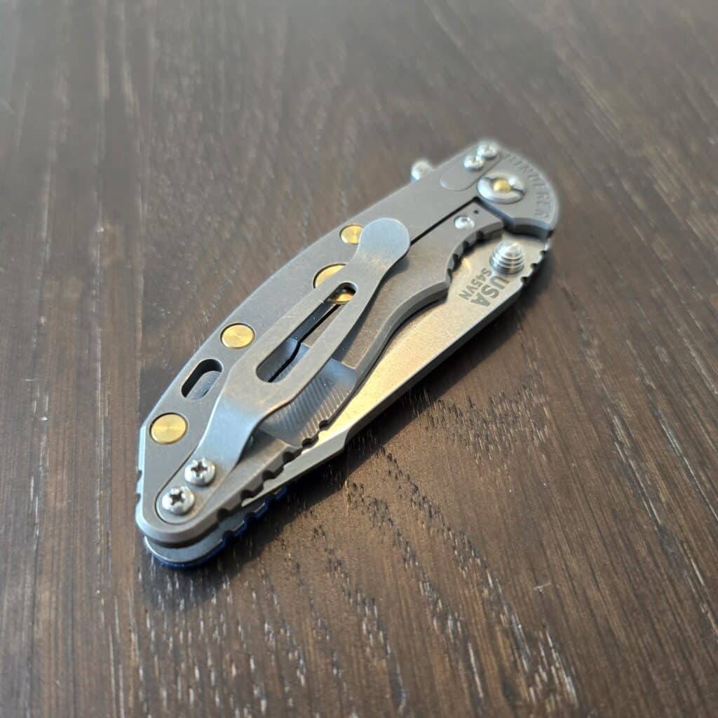 Hinderer XM-18 3.0 S45VN Harpoon Tanto Tri-Way Working Finish Stonewash Blade Blue/Black G10 – gallery image 4