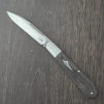 K'Roo Custom Zulu Spear in Zebra Wood and N690 with Mamba Fang Shield Created November 2025 by W. O'Kelly