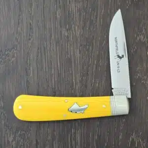 Great Eastern Cutlery #745125 Yellow Linen Micarta Satin knife for sale