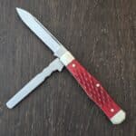 Napanoch Knife Co. Mortician in Precious Stone Bone and 1095 Carbon 2025 (1 of 9)