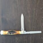 Napanoch Knife Co. Mortician in Genuine Burnt Stag and 1095 Carbon 2025 (1 of 10)