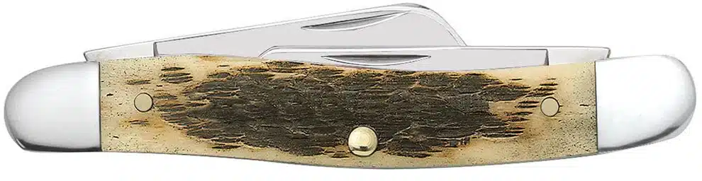 Case XX USA Amber Peach Seed Jigged Bone Medium Stockman 6318 CS No 00039 – gallery image 3