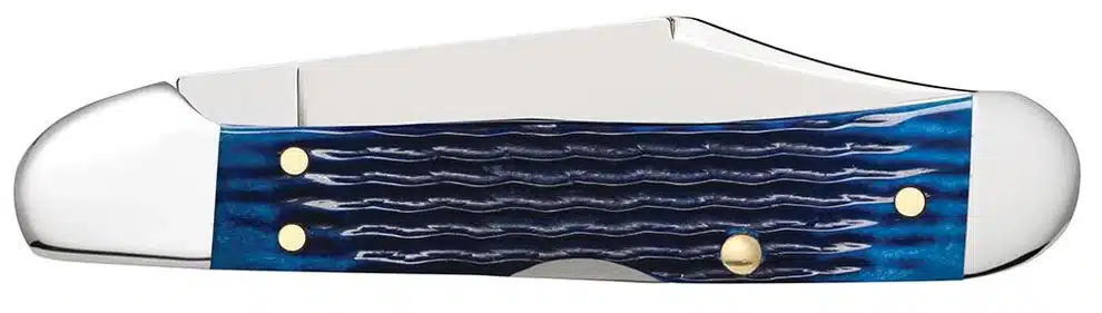Case XX USA Blue Bone Rogers Corn Cob Jig Mini Copper Lock 61749L SS No 02864 knife for sale