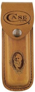 Case XX Medium Sheath (Job Case) Embossed Leather with Snap No 09026 knife for sale