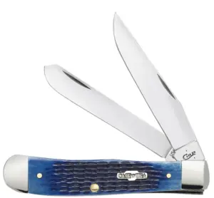 Case XX USA Blue Bone Rogers Corn Cob Jig Trapper 6254 SS No 02800 knife for sale