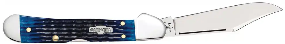 Case XX USA Blue Bone Rogers Corn Cob Jig Mini Copper Lock 61749L SS No 02864 knife for sale