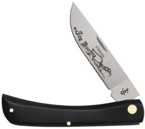 Case Black Synthetic Smooth Sod Buster 2138 SS knife for sale