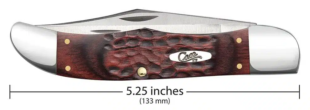 Case XX USA Rosewood Standard Jig Folding Hunter 6265 SS with Leather Sheath NO00189 – gallery image 5