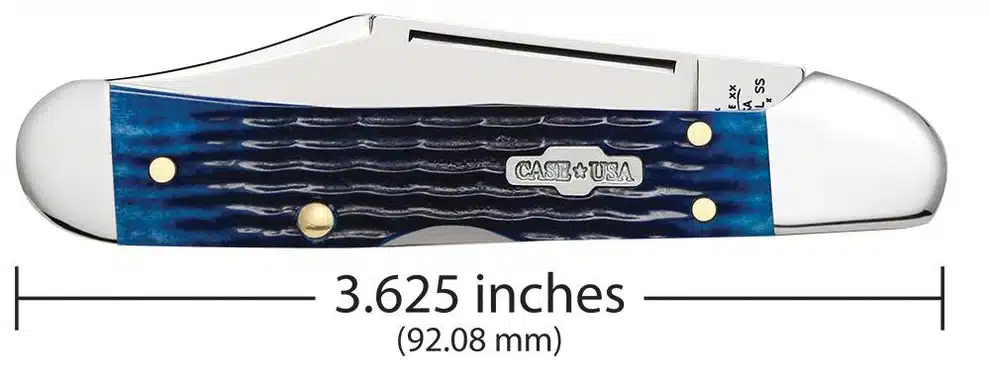 Case XX USA Blue Bone Rogers Corn Cob Jig Mini Copper Lock 61749L SS No 02864 knife for sale