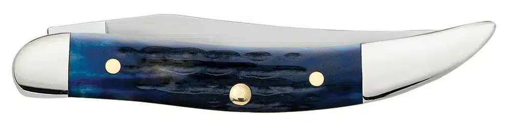 Case XX USA Blue Bone Rogers Corn Cob Jig Small Texas Toothpick 610096 SS No 02804 knife for sale