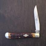 Great Eastern Cutlery #488117 Antique Amber Jigged Bone knife for sale