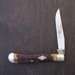 Great Eastern Cutlery #488117 Antique Amber Jigged Bone knife for sale