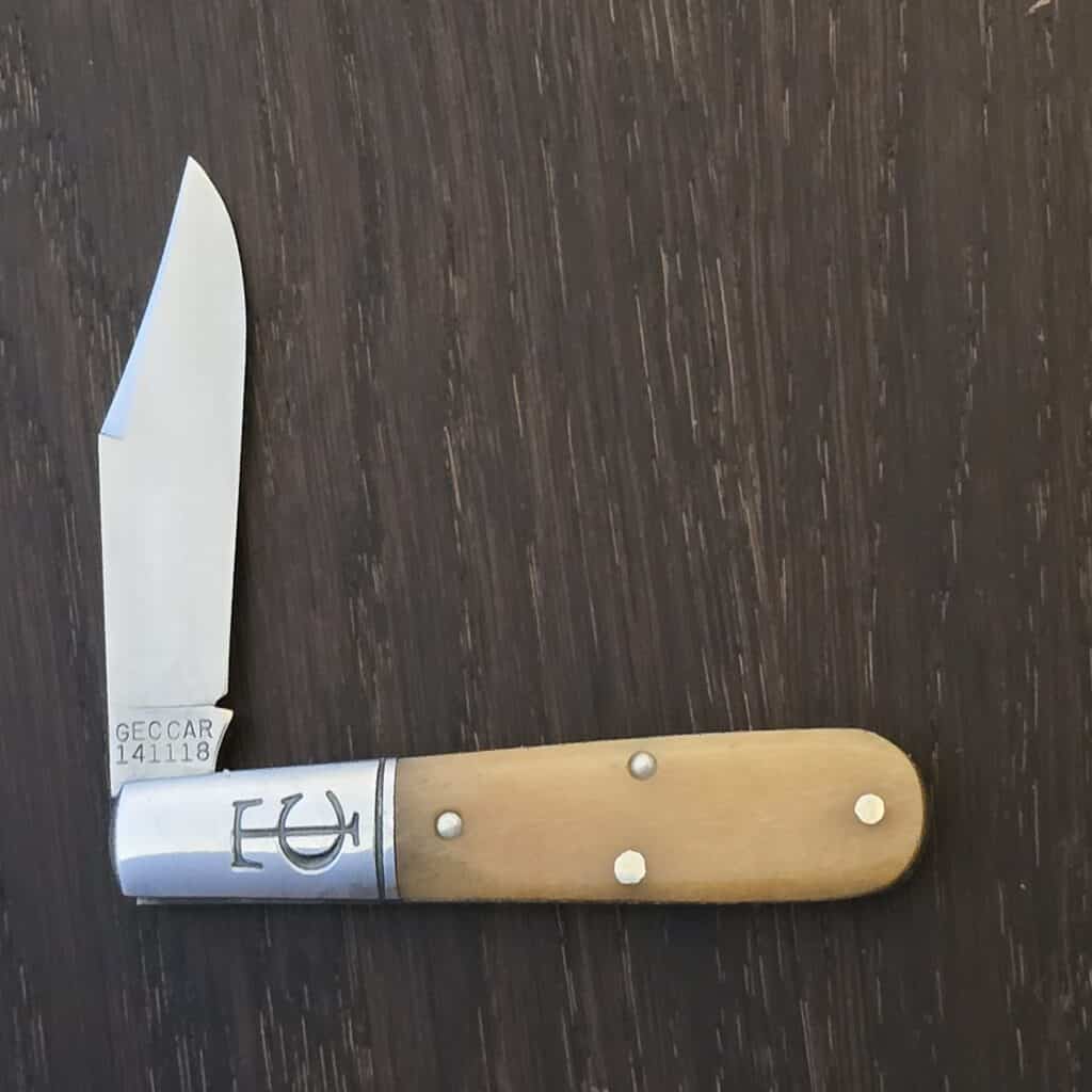 Great Eastern Cutlery #141118 Smooth White Bone "S" GEC “store model” – gallery image 2