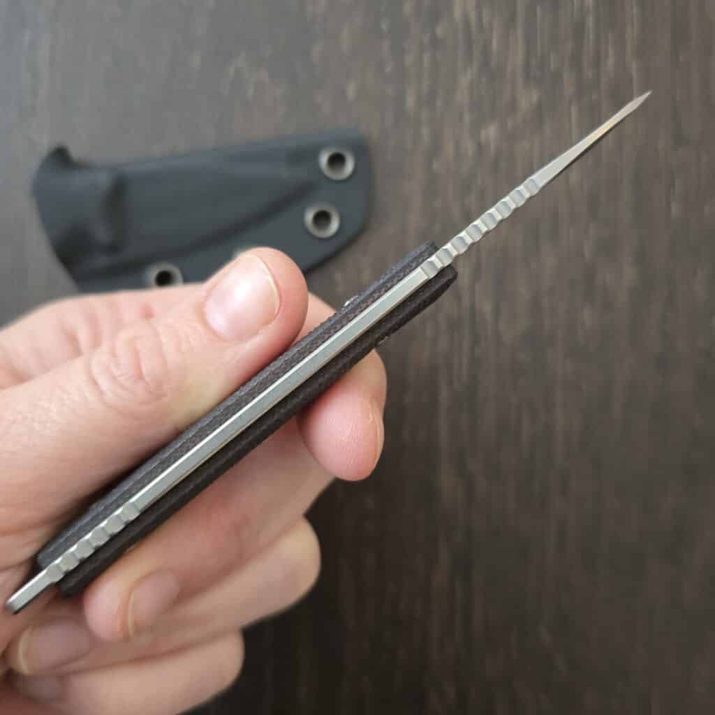 Griffin Company Scout Medic in Black G10 and S35VN Designed by Kieth Griffin and Manufactured by Bestech knife for sale