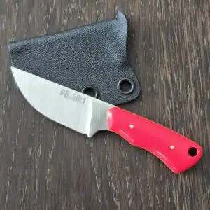 Hayworth Knives Gizmo in AEB-L and Pink Turbo Glow Handles with Dayglow G10 Liners and Kydex Sheath knife for sale