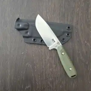 Work Tuff Gear Lynx in N690 CRYO with Satin Finish and OD GreenG10 with Orange Liners knife for sale