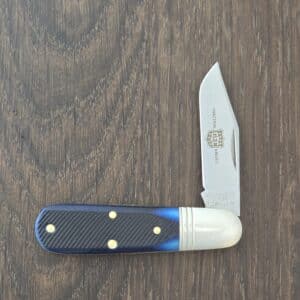 Great Eastern Cutlery #251125 SS Navy Blue Sawcut Bone "S" Store Model knife for sale