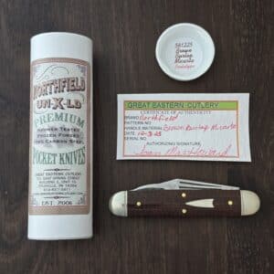 Great Eastern Cutlery #541225 Brown Burlap Micarta PROTOTYPE knife for sale