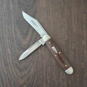 Great Eastern Cutlery #541225 Brown Burlap Micarta knife for sale