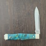 Titusville Cutlery Lexingtonian in Blue Arctic Birch and 1095 High Carbon 2025 (production limited to 10) knife for sale