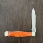 Titusville Cutlery Lexingtonian in Orange Arctic Birch and 1095 High Carbon 2025 (production limited to 10) knife for sale