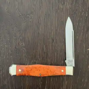 Titusville Cutlery Lexingtonian in Orange Arctic Birch and 1095 High Carbon 2025 (production limited to 10) knife for sale