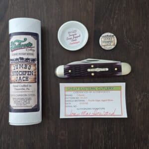 Great Eastern Cutlery #541225 Purple Sage Jigged Bone PROTOTYPE knife for sale