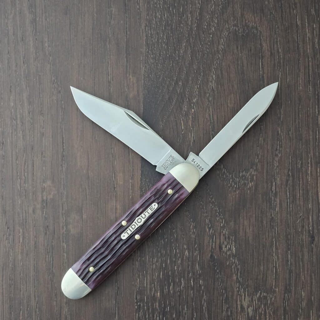 Great Eastern Cutlery #541225 Purple Sage Jigged Bone knife for sale