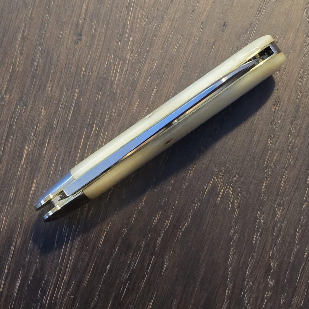 Great Eastern Cutlery #363122 India Smooth Bone Toe Nail Clipper (please note age spot on blade) – gallery image 5