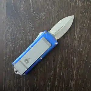 CobraTec Knives OTF Money Clip Blue, Dagger, Not Serrated knife for sale