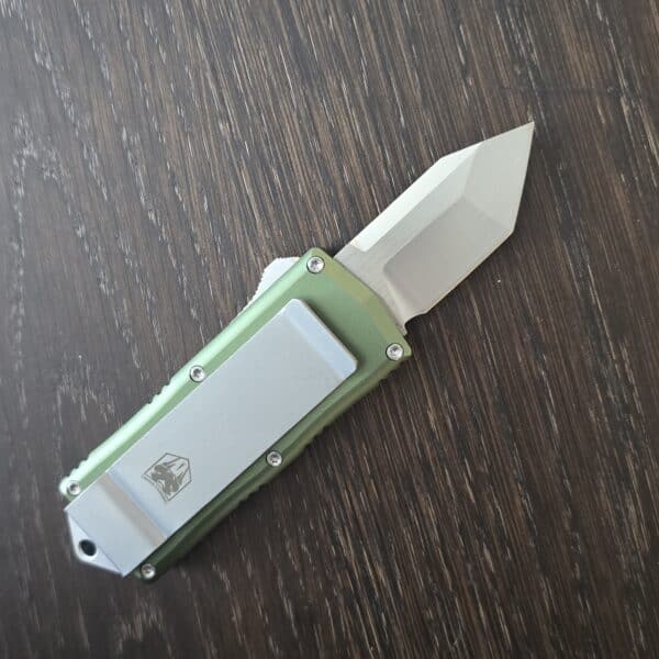 CobraTec Knives OTF Money Clip OD Green, Tanto, Not Serrated – gallery image 1