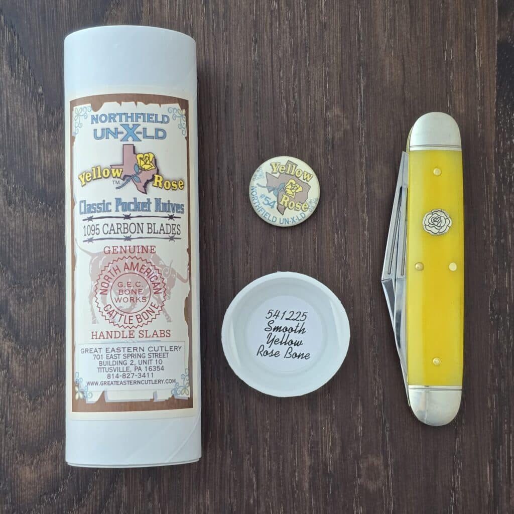 Great Eastern Cutlery #541225 Smooth Yellow Rose Bone knife for sale